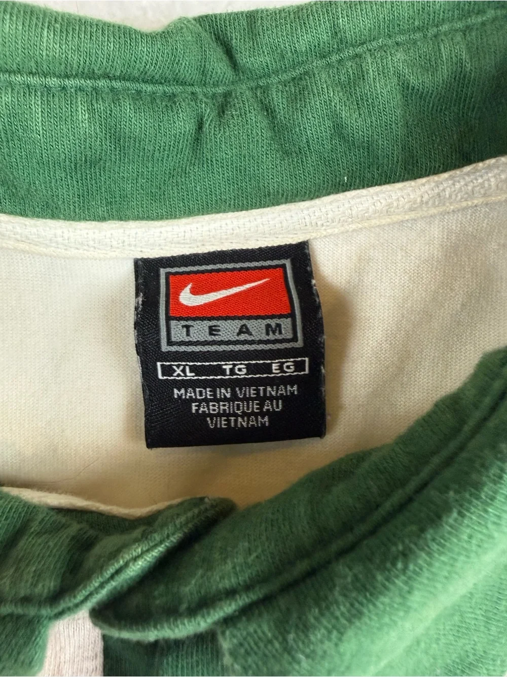 Nike Team Michigan State Spartans Men’s XL Polo Shirt White Green Golf